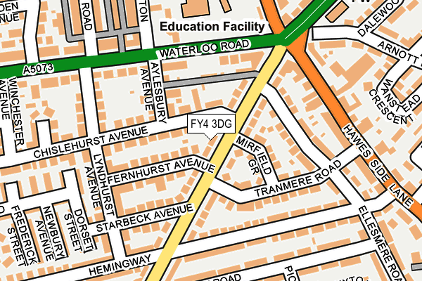 FY4 3DG map - OS OpenMap – Local (Ordnance Survey)