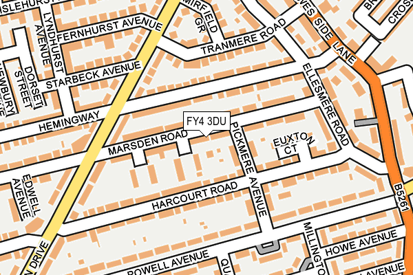 FY4 3DU map - OS OpenMap – Local (Ordnance Survey)