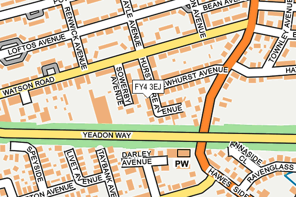 FY4 3EJ map - OS OpenMap – Local (Ordnance Survey)
