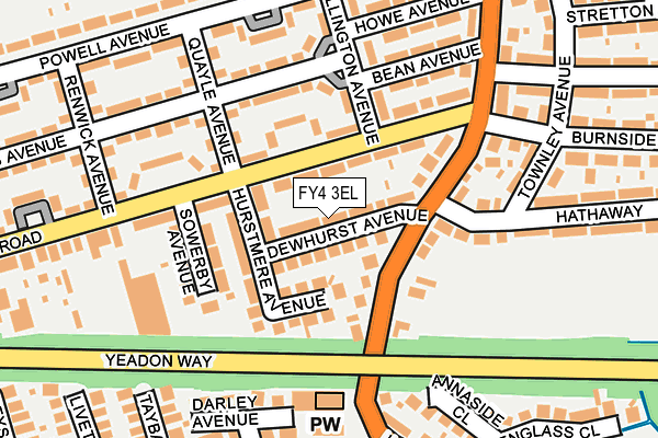 FY4 3EL map - OS OpenMap – Local (Ordnance Survey)