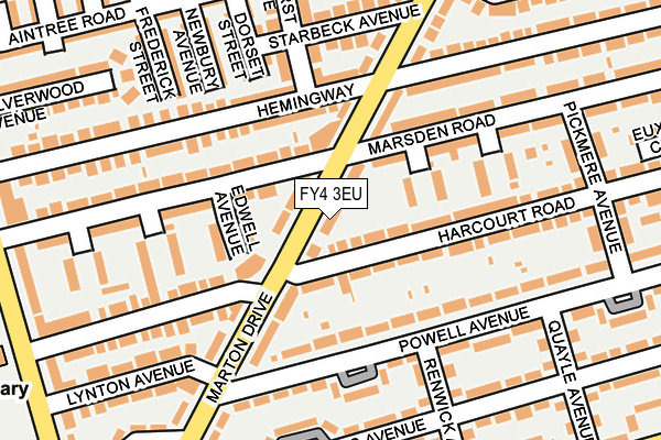 FY4 3EU map - OS OpenMap – Local (Ordnance Survey)