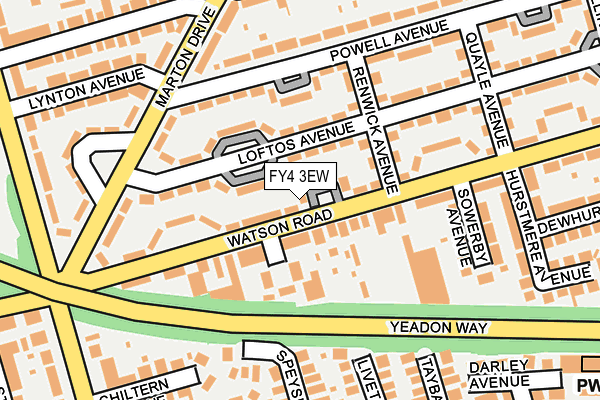 FY4 3EW map - OS OpenMap – Local (Ordnance Survey)