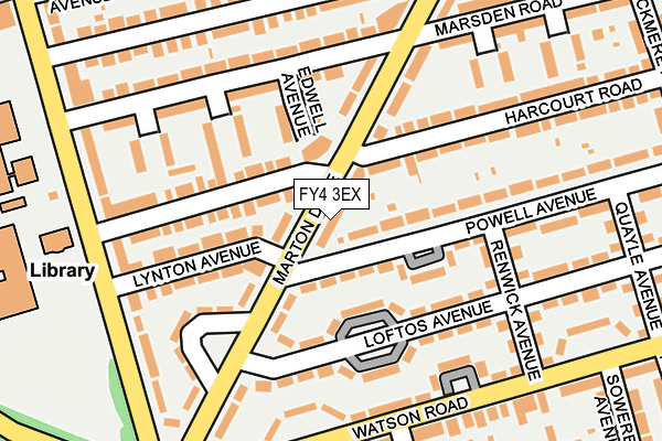FY4 3EX map - OS OpenMap – Local (Ordnance Survey)