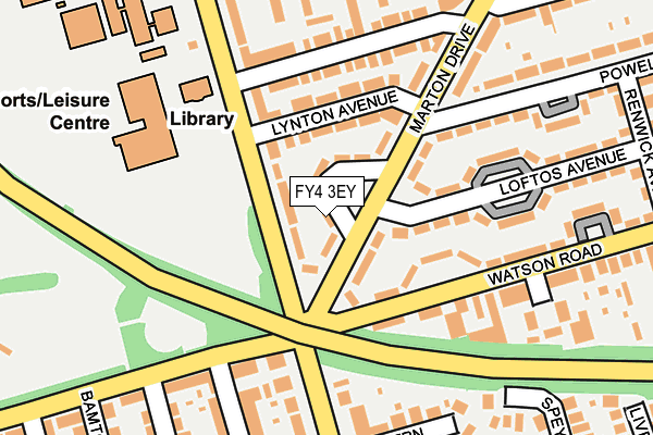 FY4 3EY map - OS OpenMap – Local (Ordnance Survey)