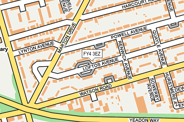 FY4 3EZ map - OS OpenMap – Local (Ordnance Survey)