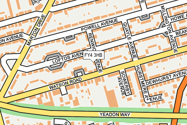 FY4 3HB map - OS OpenMap – Local (Ordnance Survey)