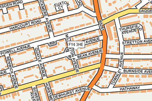 FY4 3HE map - OS OpenMap – Local (Ordnance Survey)