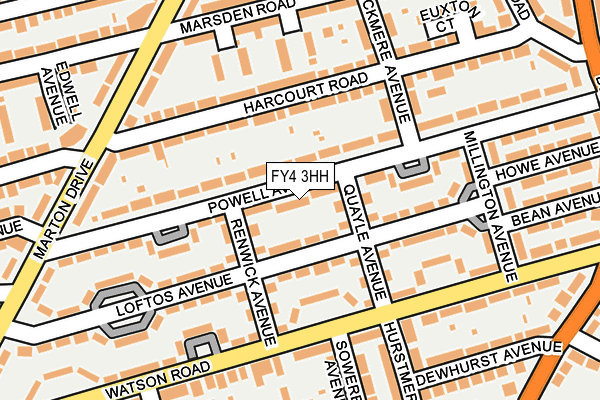 FY4 3HH map - OS OpenMap – Local (Ordnance Survey)