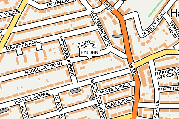 FY4 3HN map - OS OpenMap – Local (Ordnance Survey)