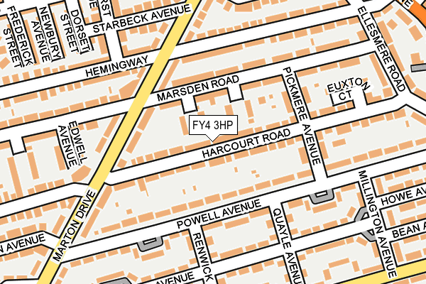 FY4 3HP map - OS OpenMap – Local (Ordnance Survey)