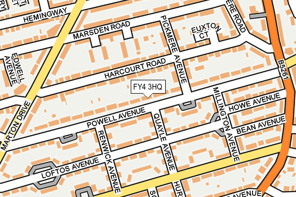 FY4 3HQ map - OS OpenMap – Local (Ordnance Survey)