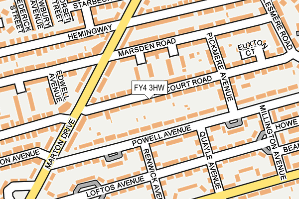 FY4 3HW map - OS OpenMap – Local (Ordnance Survey)