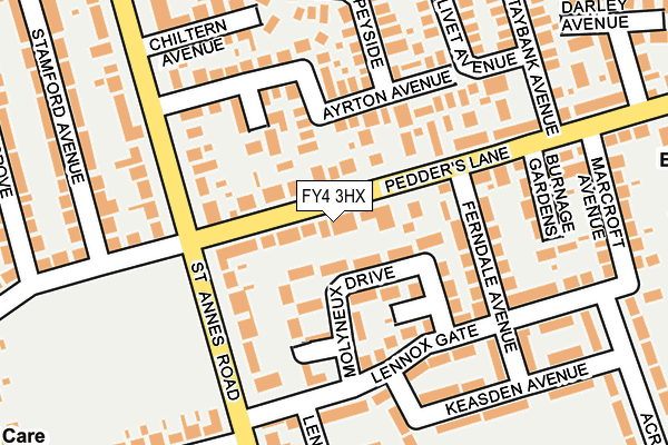 FY4 3HX map - OS OpenMap – Local (Ordnance Survey)