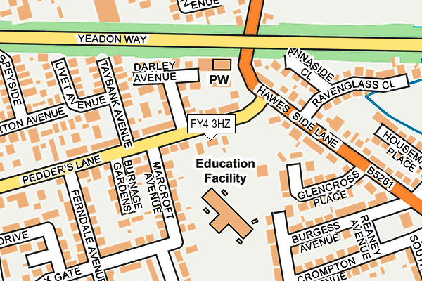 FY4 3HZ map - OS OpenMap – Local (Ordnance Survey)