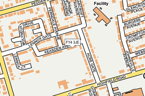 FY4 3JE map - OS OpenMap – Local (Ordnance Survey)