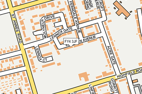 FY4 3JF map - OS OpenMap – Local (Ordnance Survey)