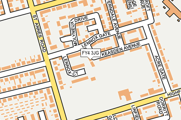 FY4 3JG map - OS OpenMap – Local (Ordnance Survey)