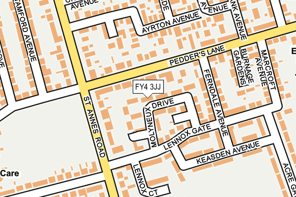 FY4 3JJ map - OS OpenMap – Local (Ordnance Survey)