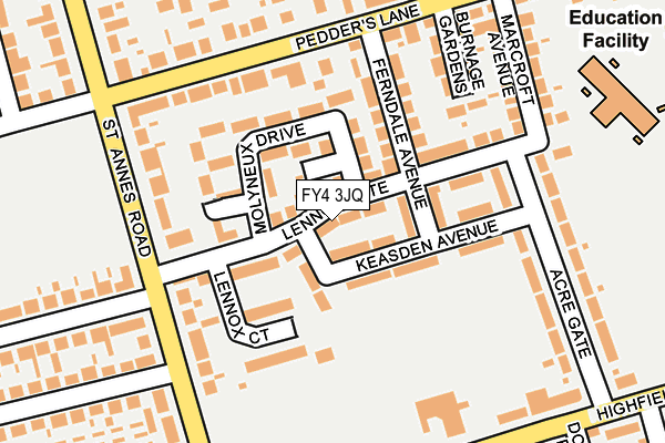FY4 3JQ map - OS OpenMap – Local (Ordnance Survey)
