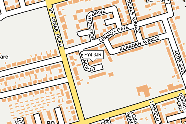FY4 3JR map - OS OpenMap – Local (Ordnance Survey)