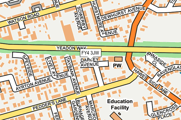FY4 3JW map - OS OpenMap – Local (Ordnance Survey)