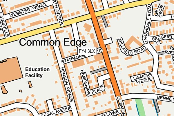 FY4 3LX map - OS OpenMap – Local (Ordnance Survey)