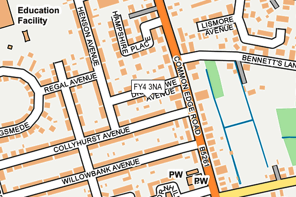 FY4 3NA map - OS OpenMap – Local (Ordnance Survey)