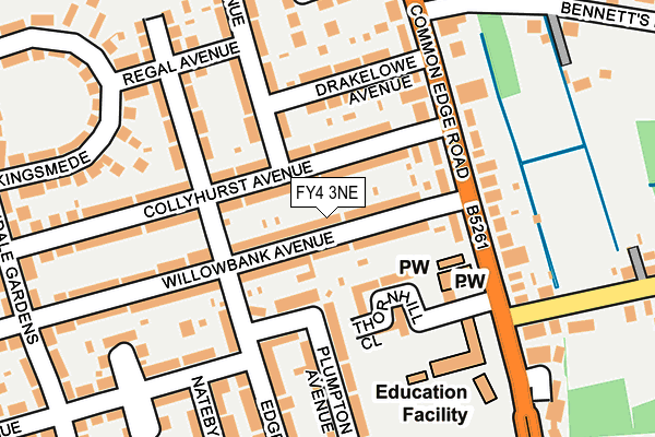FY4 3NE map - OS OpenMap – Local (Ordnance Survey)