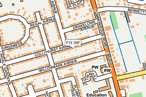 FY4 3NF map - OS OpenMap – Local (Ordnance Survey)
