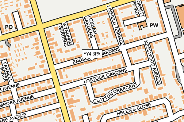 FY4 3PA map - OS OpenMap – Local (Ordnance Survey)
