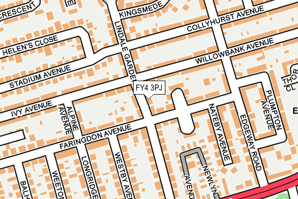 FY4 3PJ map - OS OpenMap – Local (Ordnance Survey)