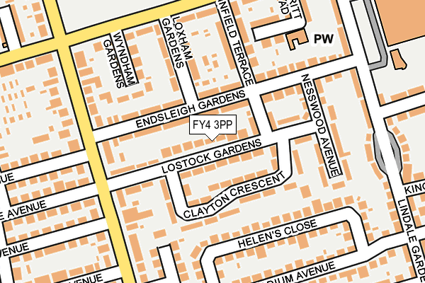 FY4 3PP map - OS OpenMap – Local (Ordnance Survey)