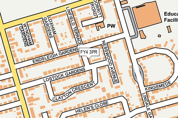 FY4 3PR map - OS OpenMap – Local (Ordnance Survey)