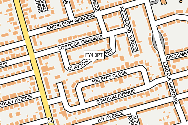 FY4 3PT map - OS OpenMap – Local (Ordnance Survey)