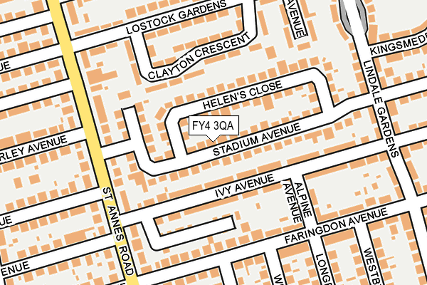 FY4 3QA map - OS OpenMap – Local (Ordnance Survey)