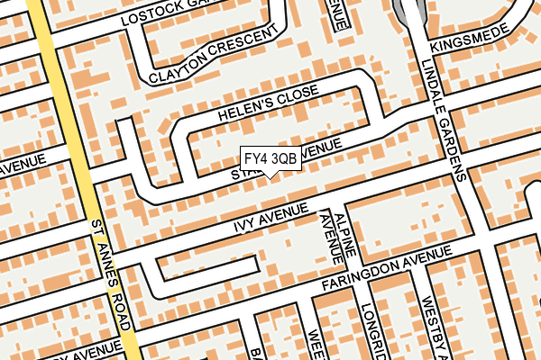 FY4 3QB map - OS OpenMap – Local (Ordnance Survey)