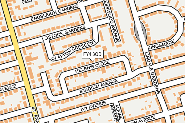 FY4 3QD map - OS OpenMap – Local (Ordnance Survey)