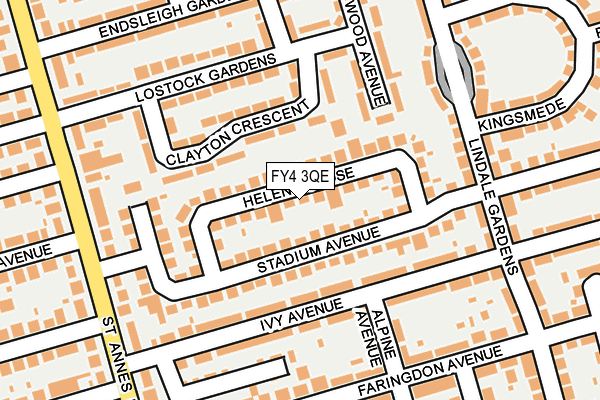 FY4 3QE map - OS OpenMap – Local (Ordnance Survey)