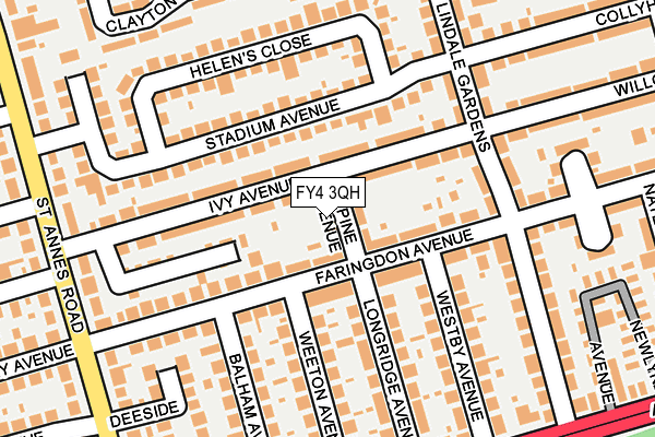 FY4 3QH map - OS OpenMap – Local (Ordnance Survey)