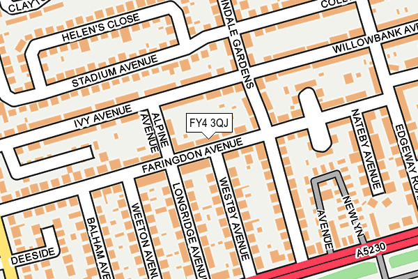 FY4 3QJ map - OS OpenMap – Local (Ordnance Survey)