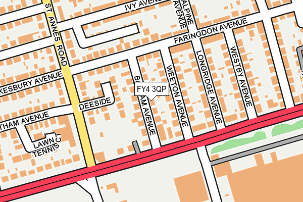 FY4 3QP map - OS OpenMap – Local (Ordnance Survey)