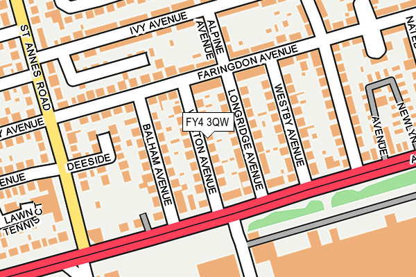 FY4 3QW map - OS OpenMap – Local (Ordnance Survey)