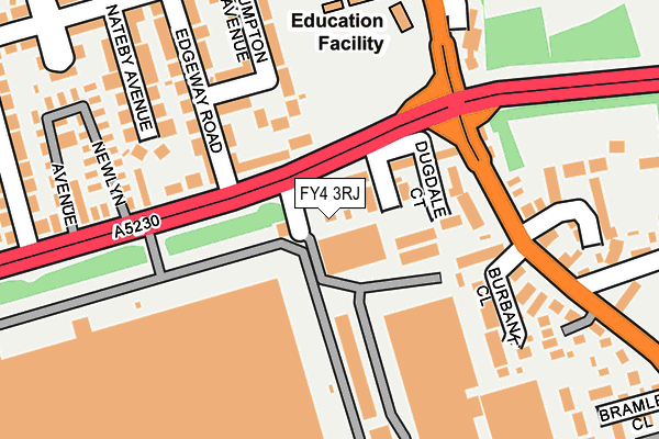 FY4 3RJ map - OS OpenMap – Local (Ordnance Survey)