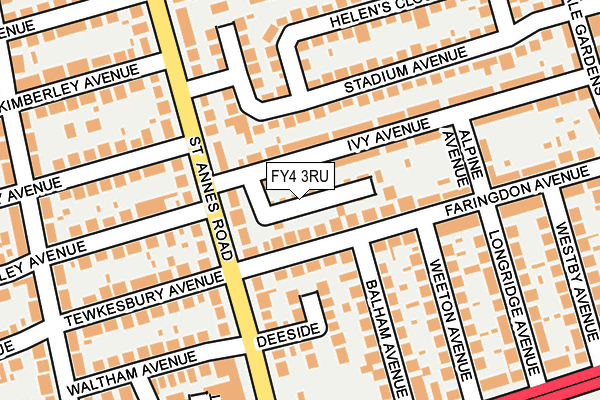 FY4 3RU map - OS OpenMap – Local (Ordnance Survey)