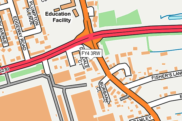 FY4 3RW map - OS OpenMap – Local (Ordnance Survey)