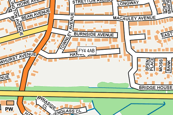 FY4 4AB map - OS OpenMap – Local (Ordnance Survey)