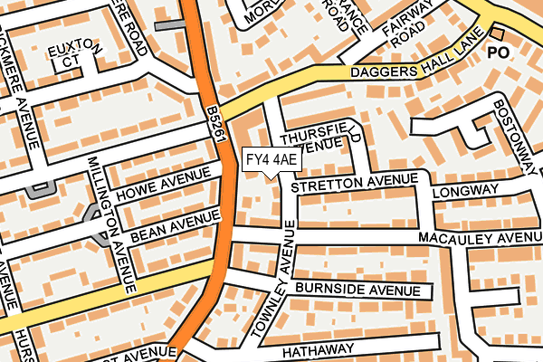 FY4 4AE map - OS OpenMap – Local (Ordnance Survey)