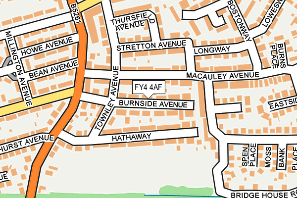 FY4 4AF map - OS OpenMap – Local (Ordnance Survey)