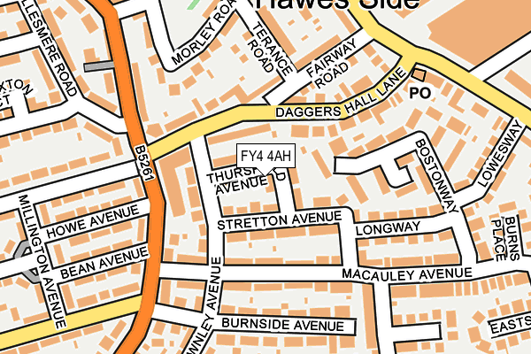 FY4 4AH map - OS OpenMap – Local (Ordnance Survey)