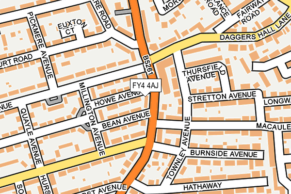 FY4 4AJ map - OS OpenMap – Local (Ordnance Survey)